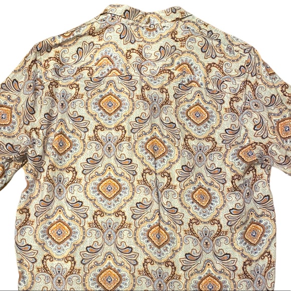 Tommy Bahama 100% Linen Paisley shirt size Large - Picture 3 of 7